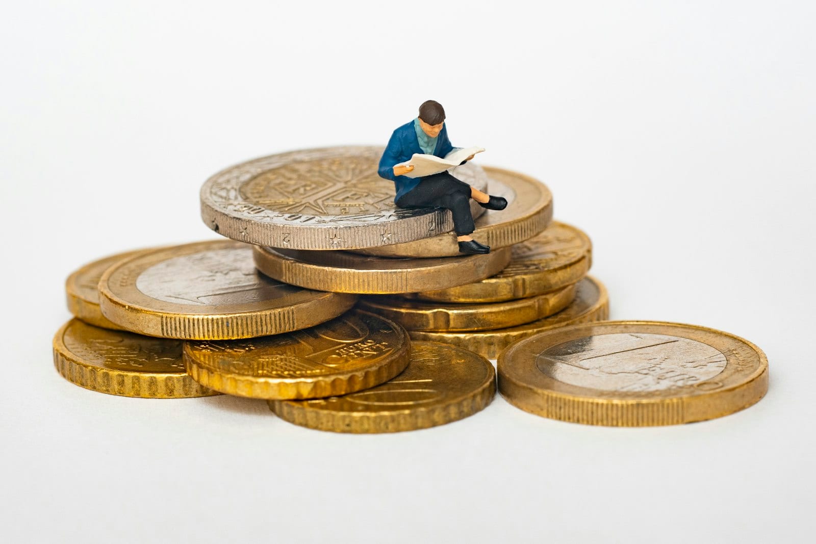 Investor reading market reports while assessing personal risk